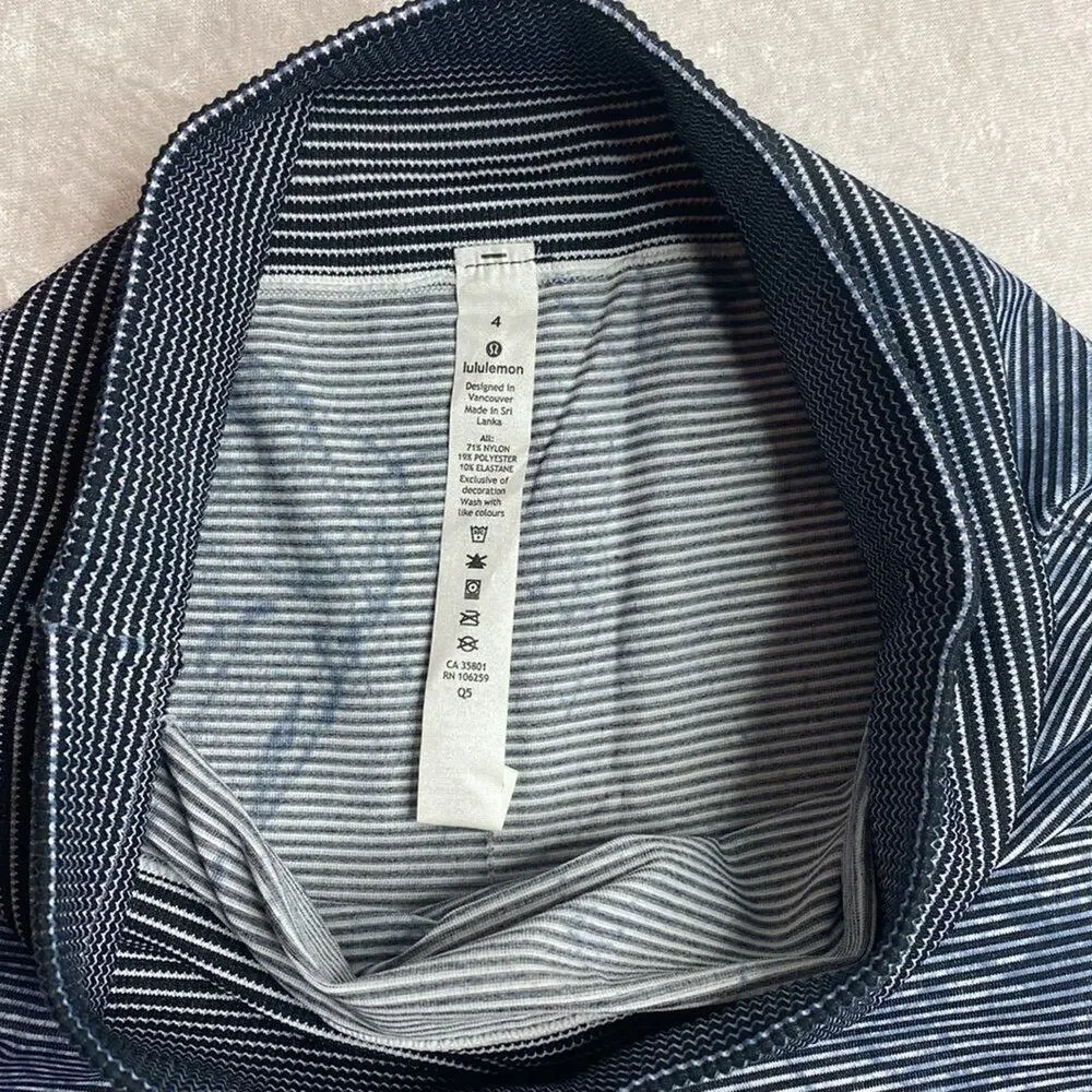 NWOT Lululemon Run Fast and Free Blue 7/8 leggings Size 4
